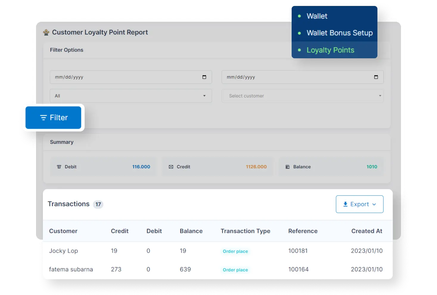 6valley Admin Panel Loyalty Point Features