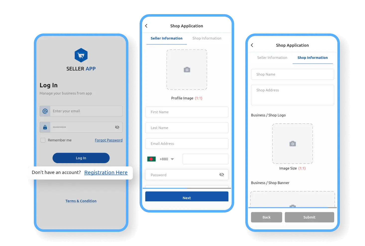 6valley Seller App Seller Registration Features