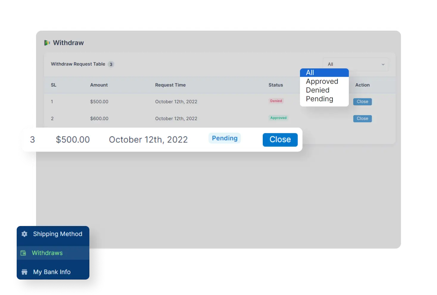 6valley Seller Panel Withdraws Feature
