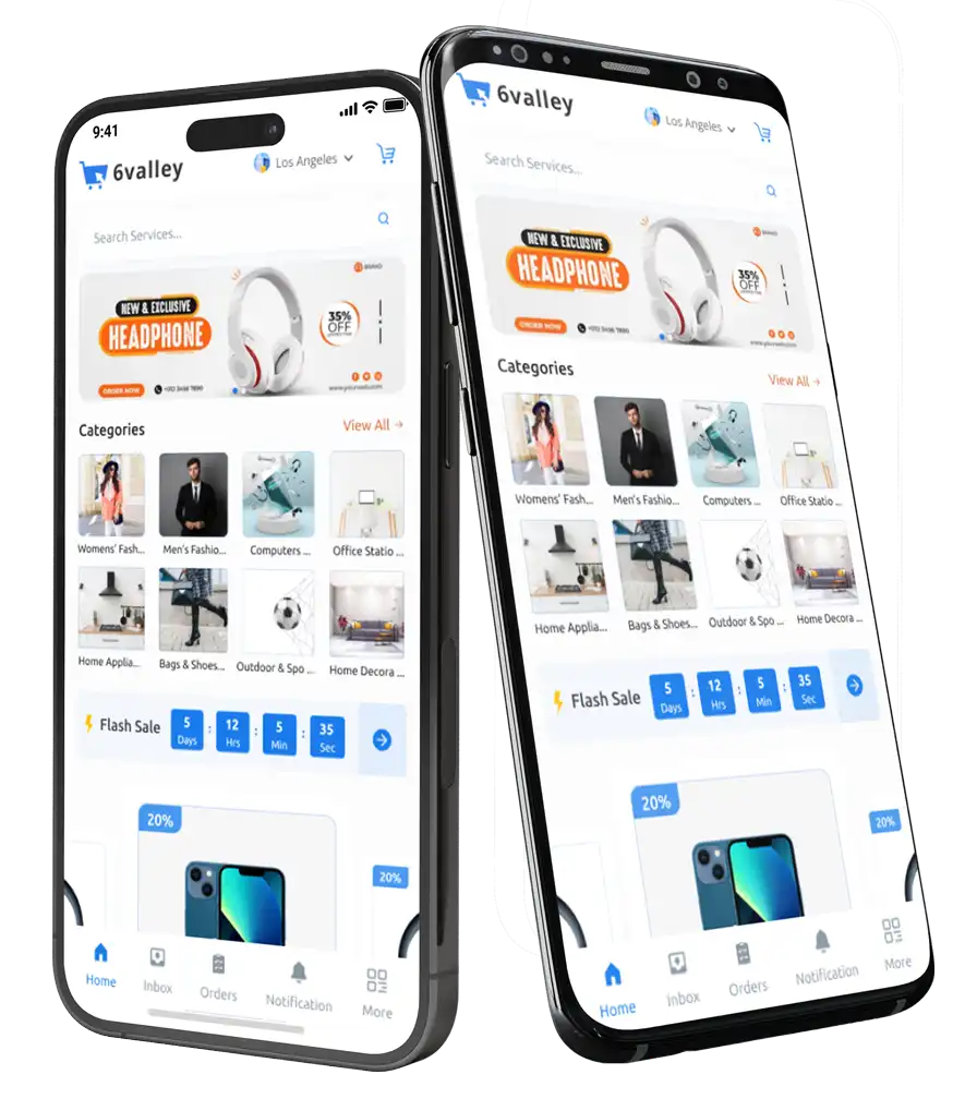 6Valley eCommerce CMS User Friendly Android and iOS App
