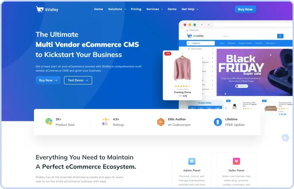 6Valley eCommerce CMS Platform