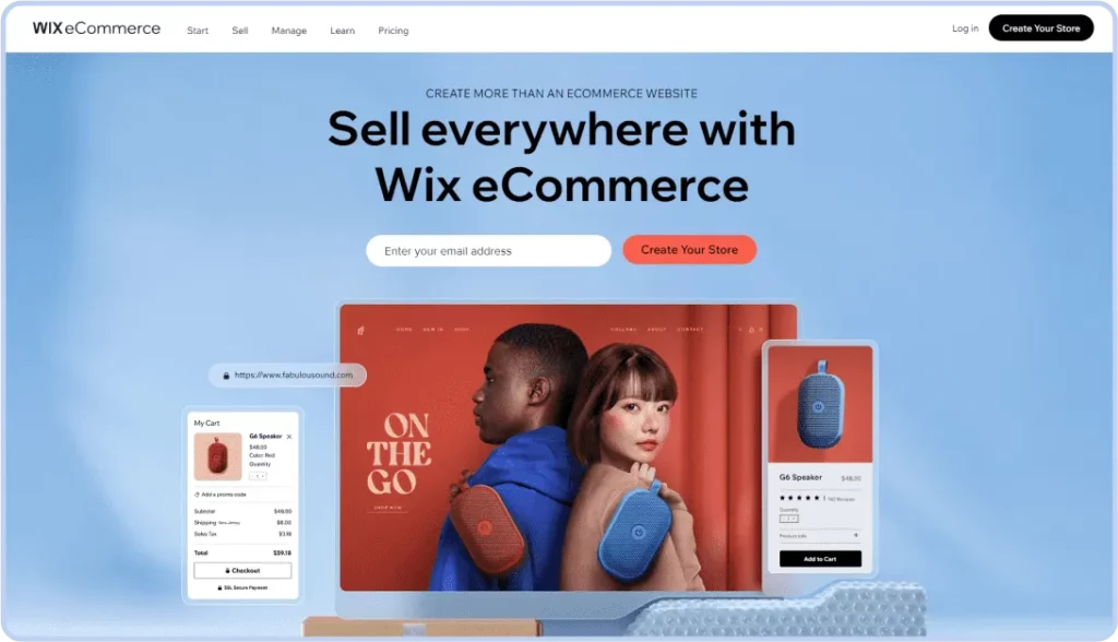Wix eCommerce CMS Platform