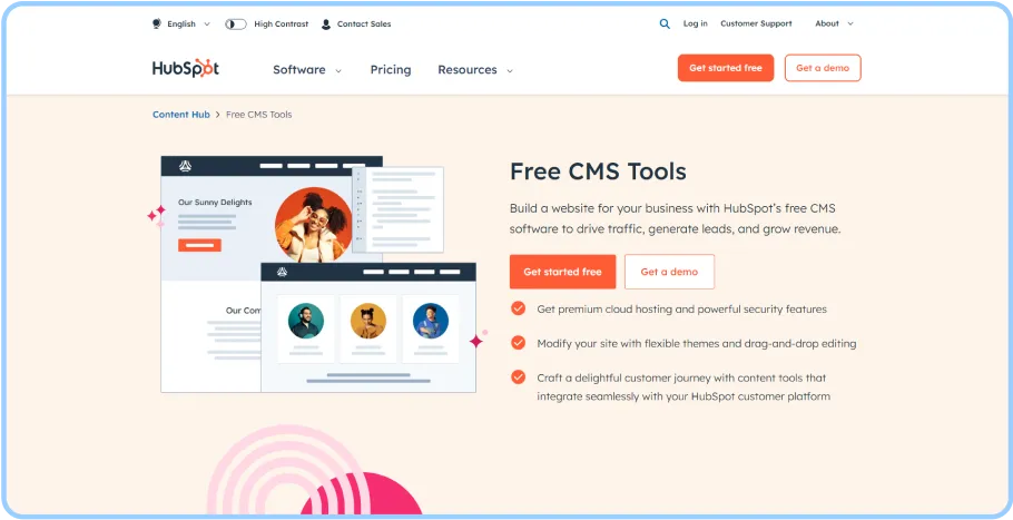 Hubspot Best  CMS for Startups and Small Businesses