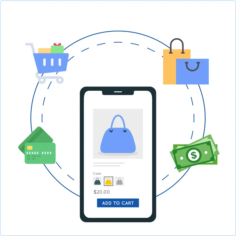 Representing the profitability and global reach of eCommerce businesses.