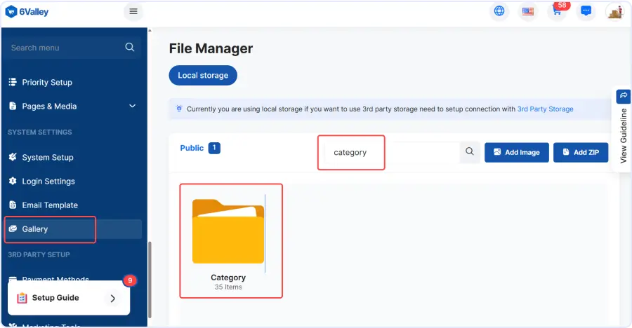 File Manager with Search and Recent Files Functionality