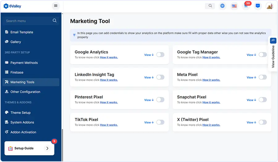 6Valley Marketing Tool