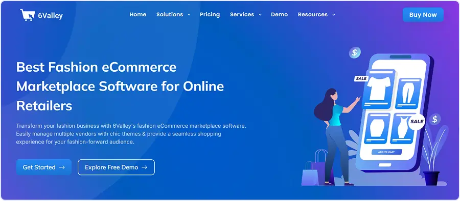 6Valley Fashion eCommerce Marketplace Software